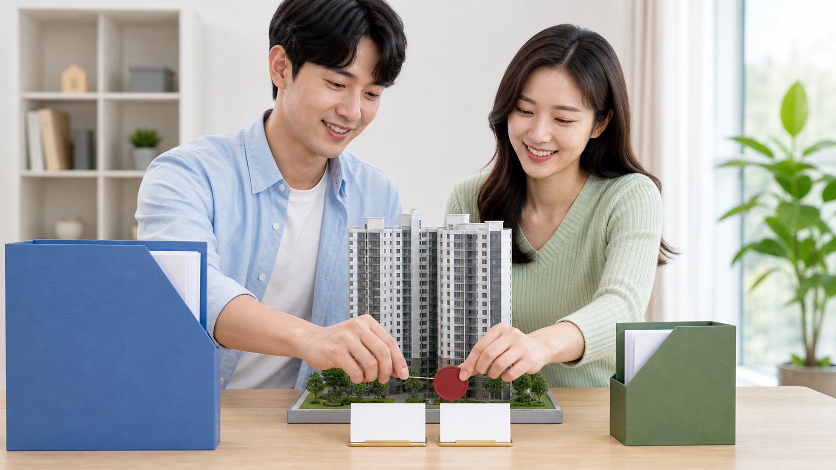 지분이 다른 부부가 2026년 공동명의 종부세 납세의무자를 합의해 선택하는 모습
