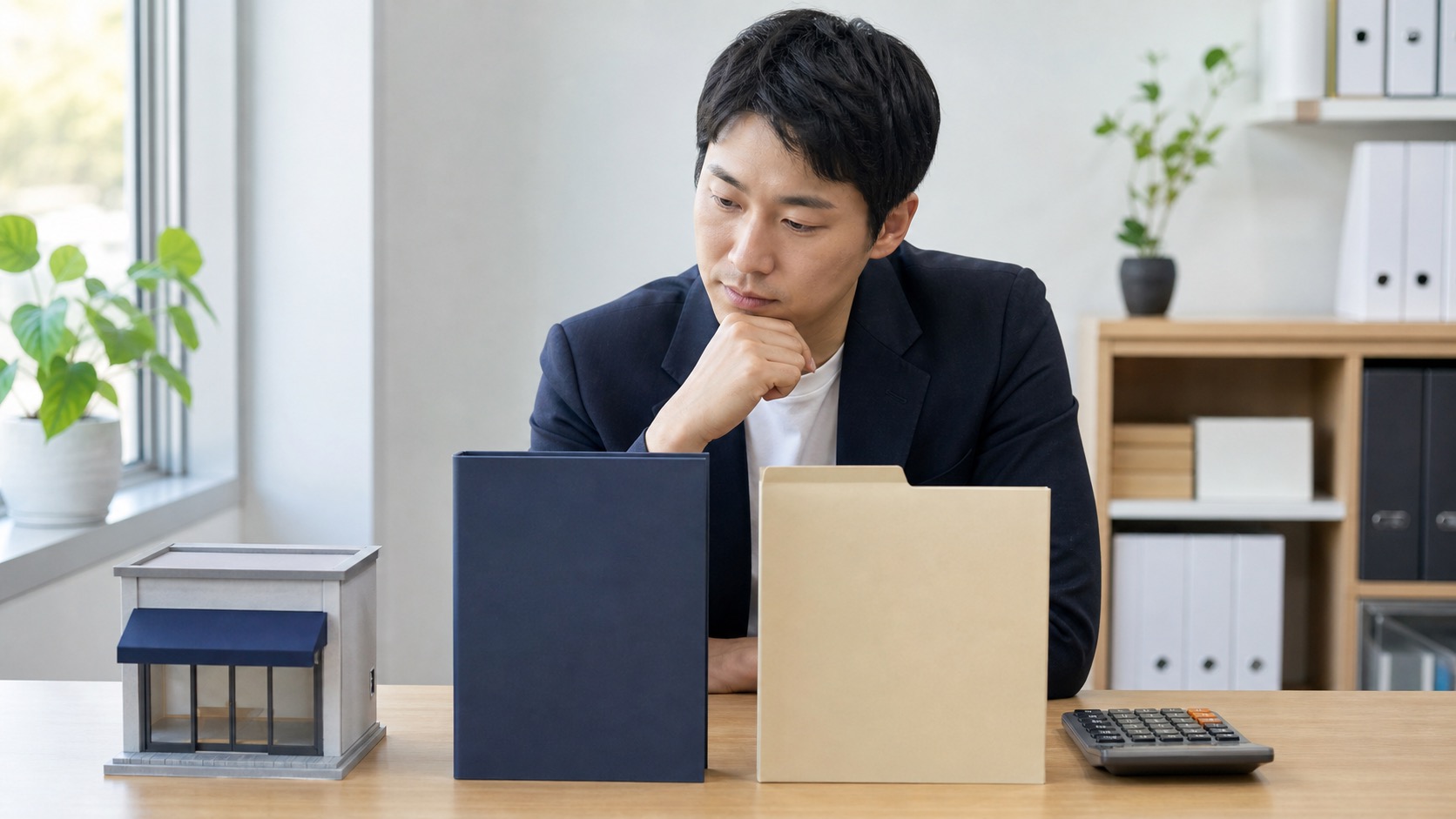 법인과 개인사업자 관련 서류를 비교하며 주민세 대상을 확인하는 모습