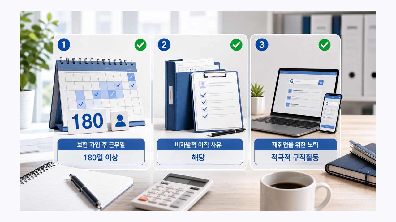 실업급여 수급자격 180일과 구직활동 요건 체크리스트