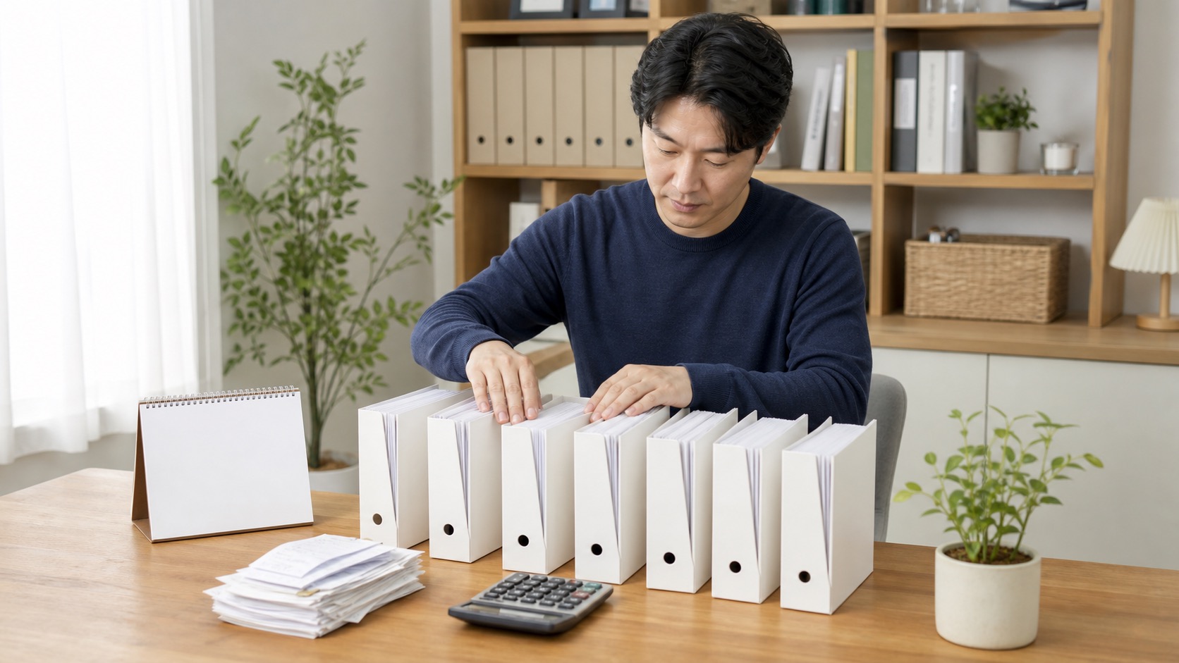 상반기 매출과 매입 서류를 월별로 정리하는 사업자